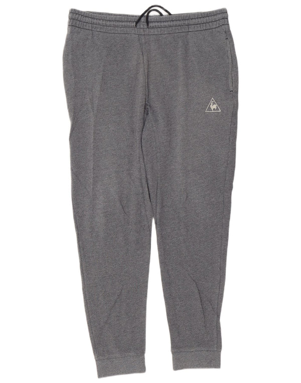 Le Coq Sportif Herren-Trainingshose, Jogginghose, XL, grau gefleckte Baumwolle