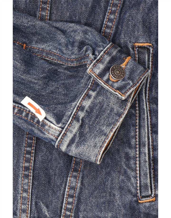 Carrera Herren Jeansjacke UK 42 XL Marineblau Baumwolle