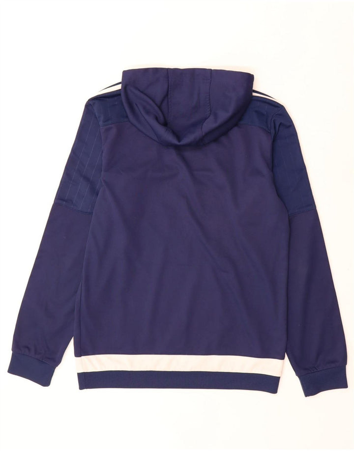 Adidas Herren Kapuzenpullover, klein, marineblau, Colourblock-Polyester