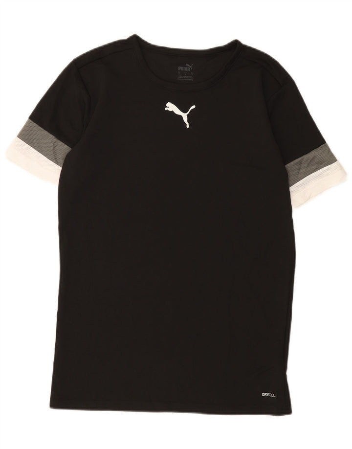 Puma Herren T-Shirt Top Small Schwarz Colourblock Polyester