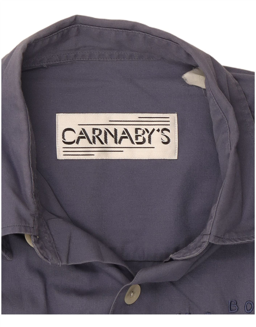 CARNABY'S Herren-Grafikhemd, groß, Marineblau