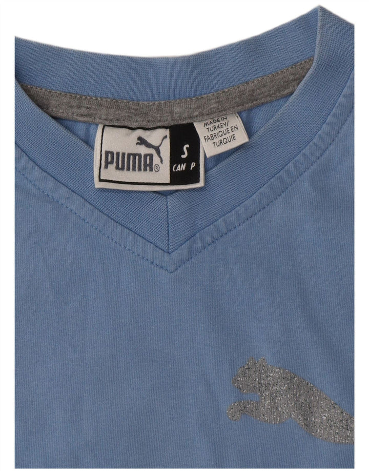 PUMA Herren Grafik T-Shirt Top Small Blau