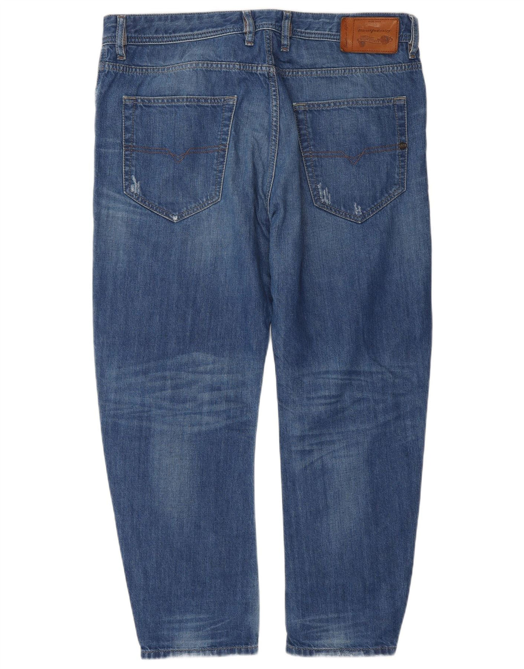 Diesel Herren Distressed Slim Jeans W34 L26 Blaue Baumwolle