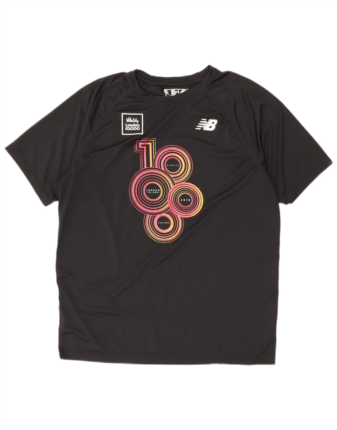 New Balance Herren-T-Shirt mit Grafik, groß, aus schwarzem Polyester