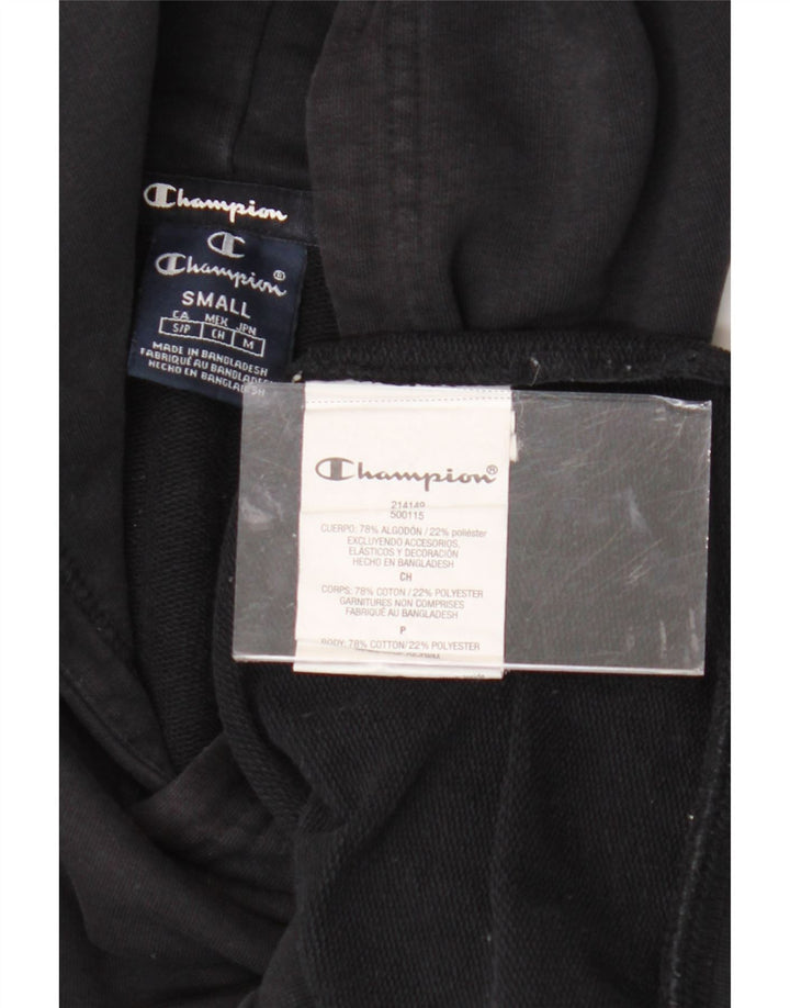 CHAMPION Herren-Kapuzenpullover, Größe S, schwarze Baumwolle