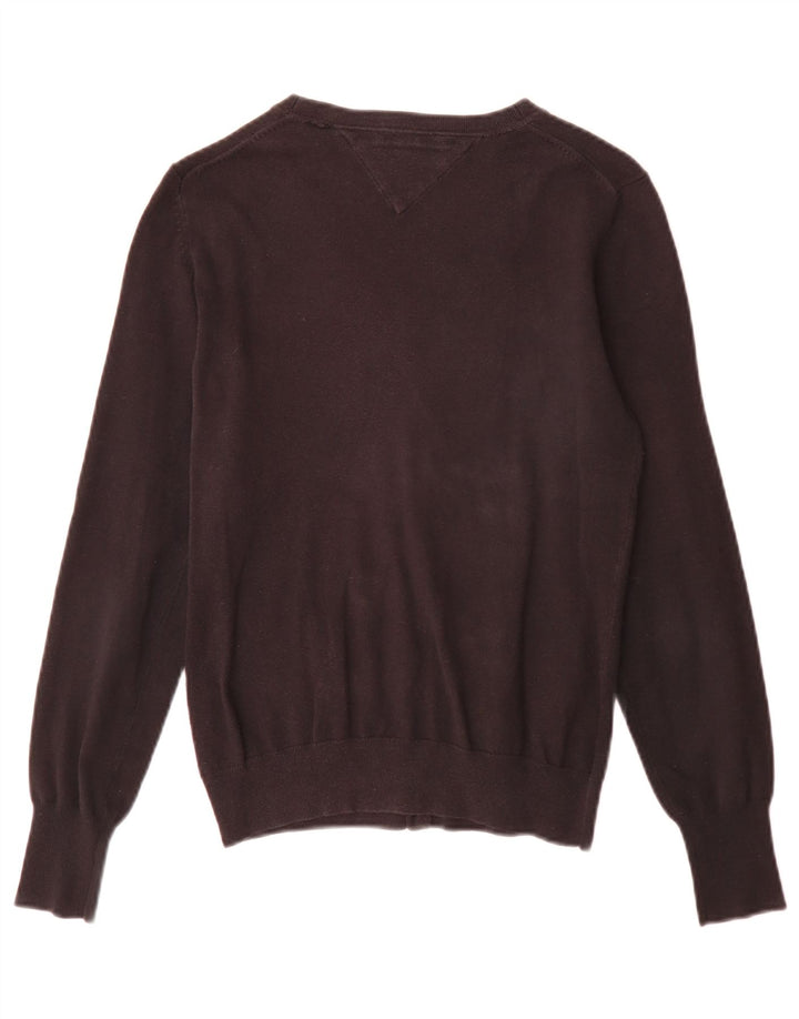Tommy Hilfiger Damen-Cardigan-Pullover, mittelschwarz, Baumwolle, klassisch