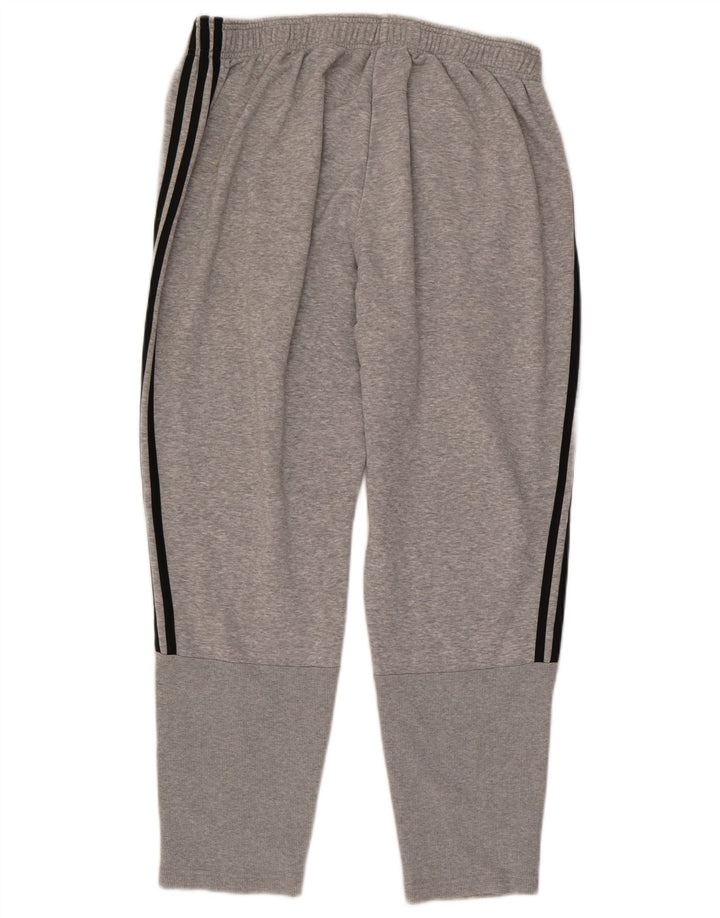 Adidas Herren-Trainingshose XL, graue Baumwolle