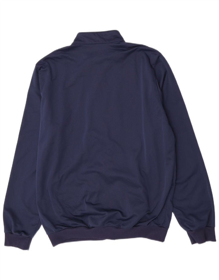 Errea Herren-Trainingsanzug-Oberteil, Jacke, groß, Marineblau, Farbblock