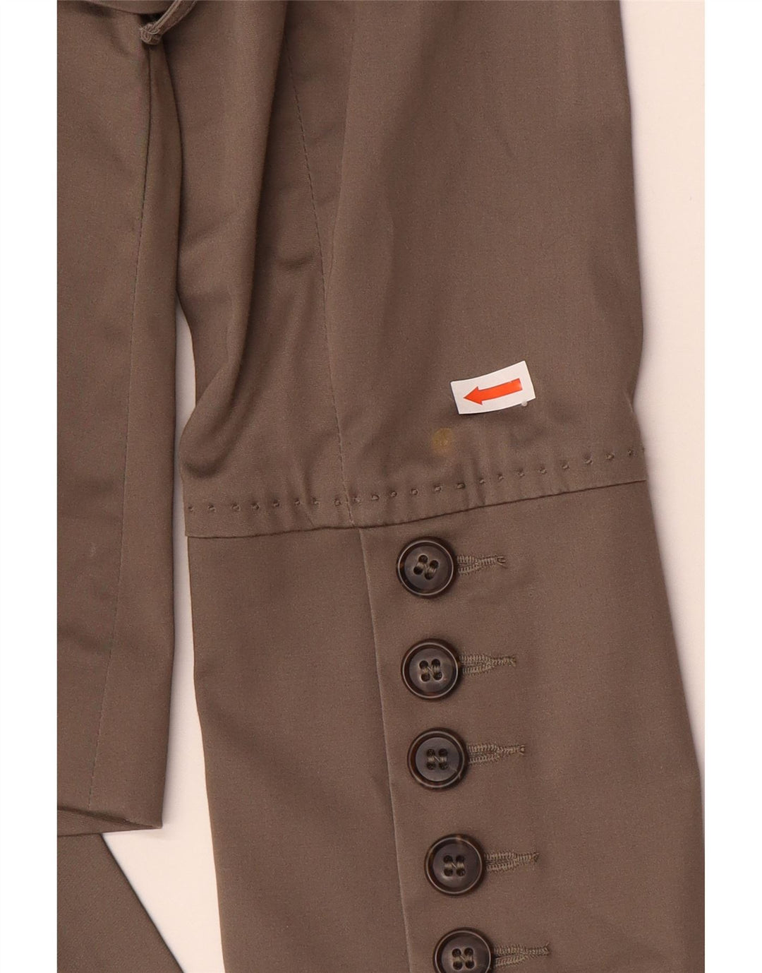 Armani Jeans Damen 3-Knopf-Blazerjacke EU 44 XL Braune Baumwolle