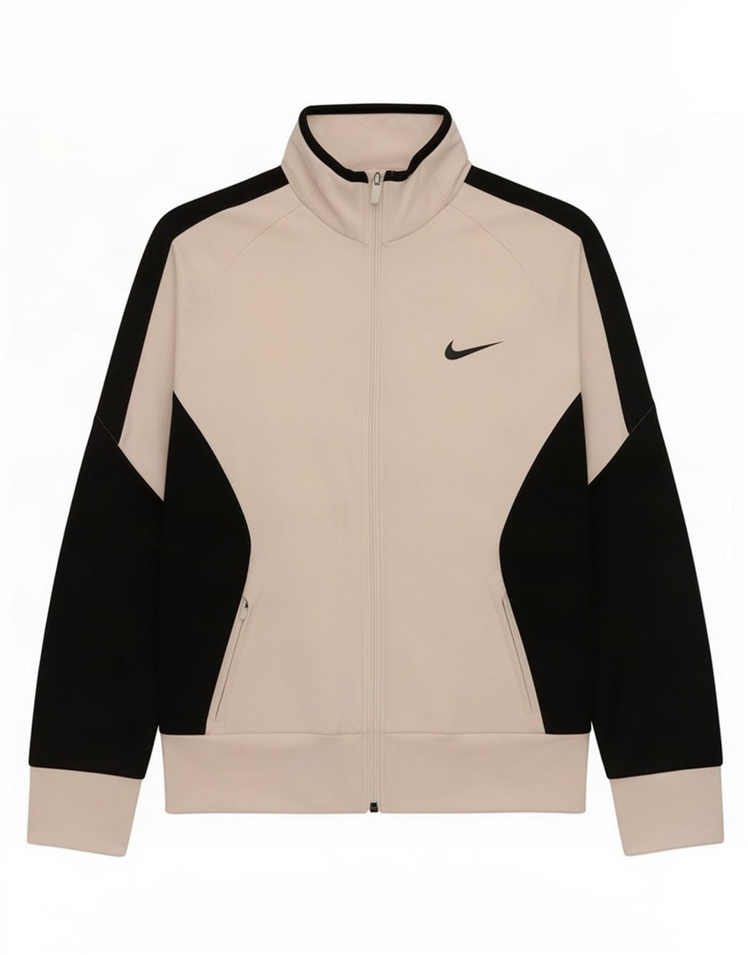 Nike Damen-Dri-Fit-Trainingsanzug-Oberteiljacke, UK 12, Mittelweiß, Farbblock