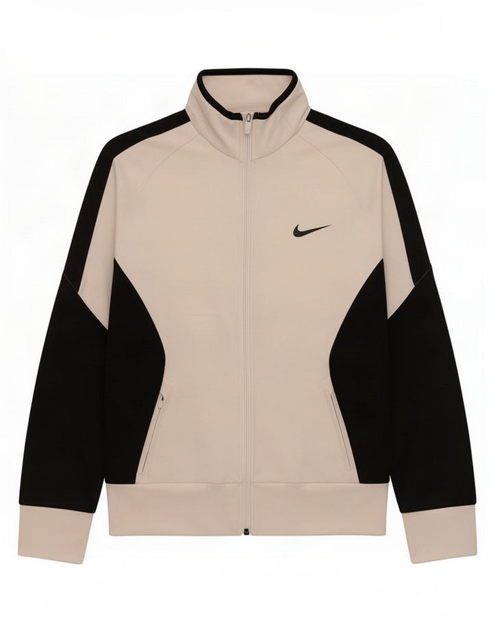 Nike Damen-Dri-Fit-Trainingsanzug-Oberteiljacke, UK 12, Mittelweiß, Farbblock