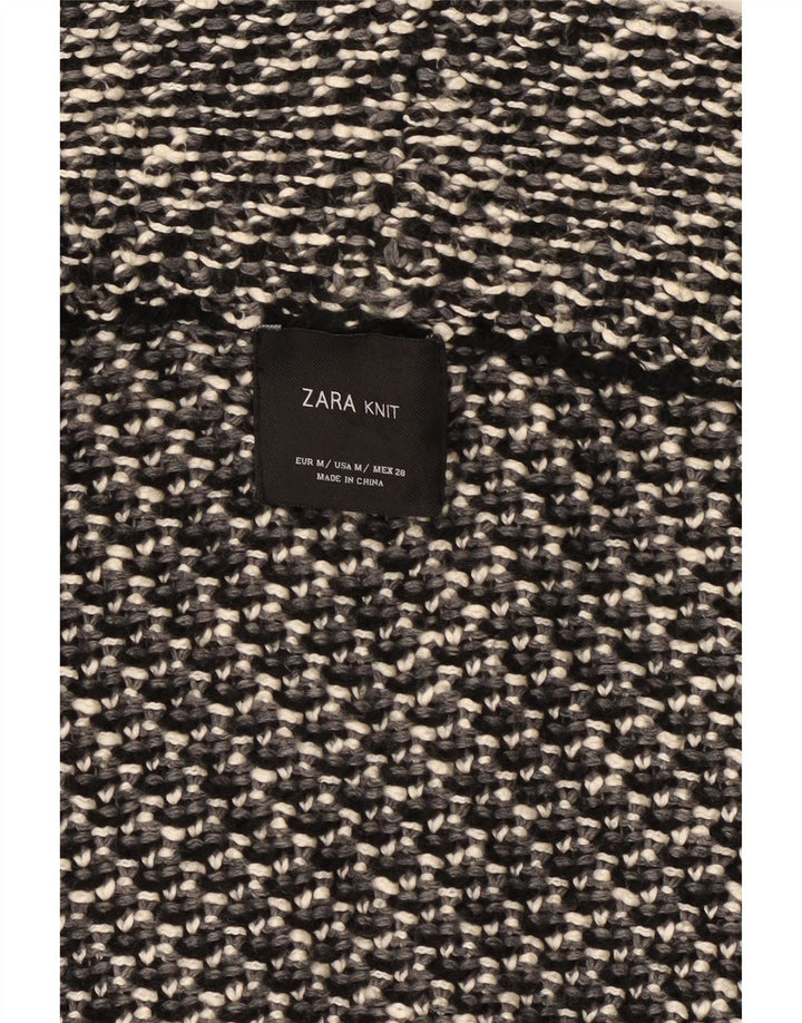Zara Damen-Strickjacke in Übergröße, Gr. 14, Mittelgrau meliert