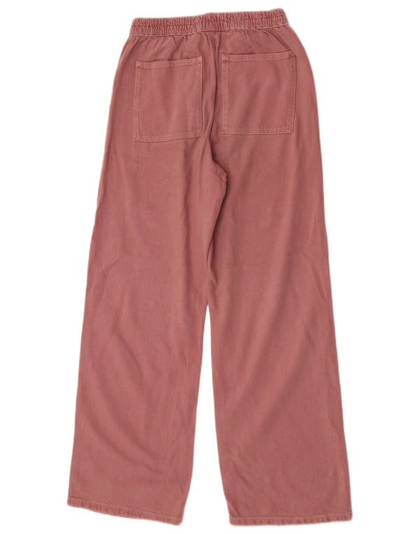 Zara Mädchen-Chinohose mit weitem Bein, 13–14 Jahre, W26 L28, rosa Baumwolle