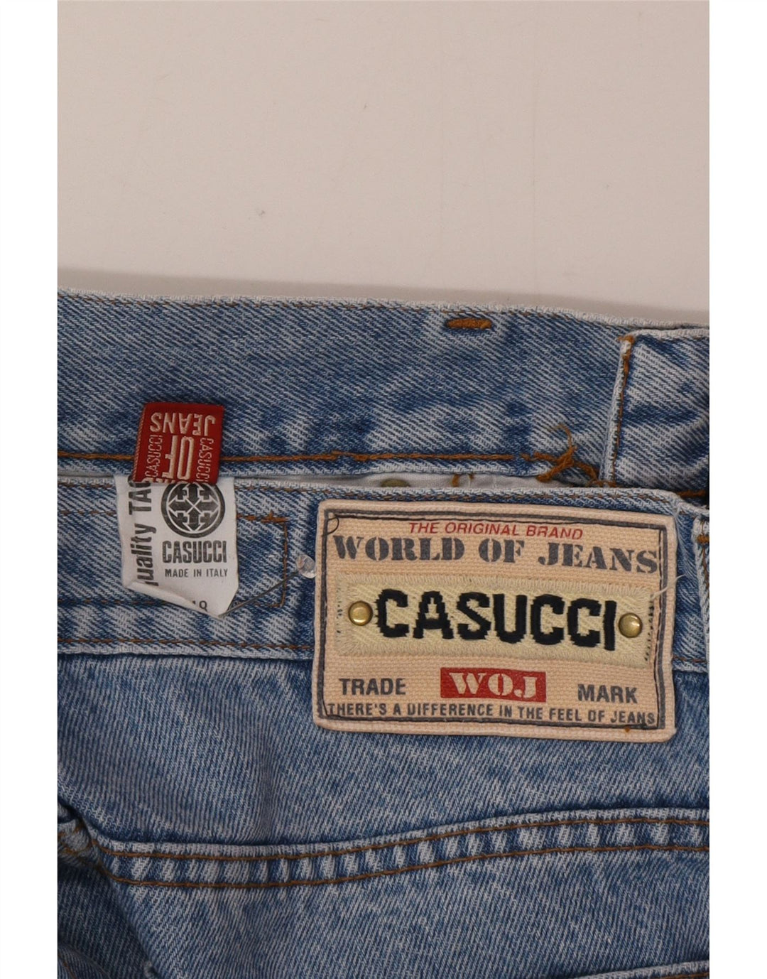 Casucci Herren Tapered Jeans IT 48 Medium W30 L33 Blaue Baumwolle