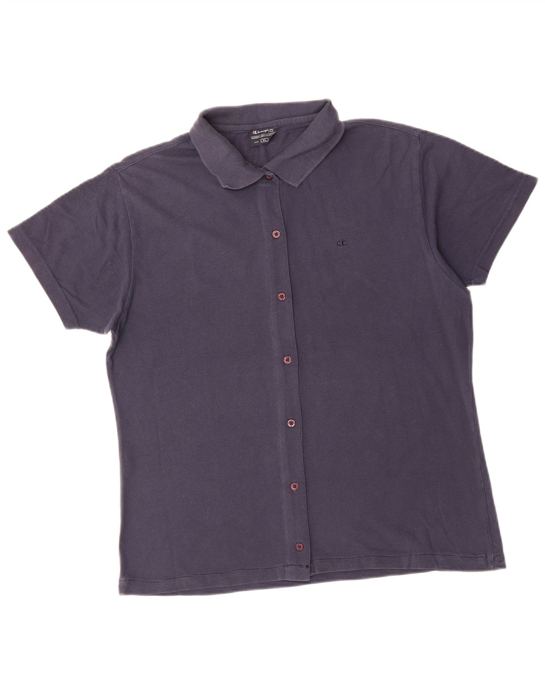 CHAMPION Damen Kurzarm-Hemdbluse UK 18 XL Marineblau