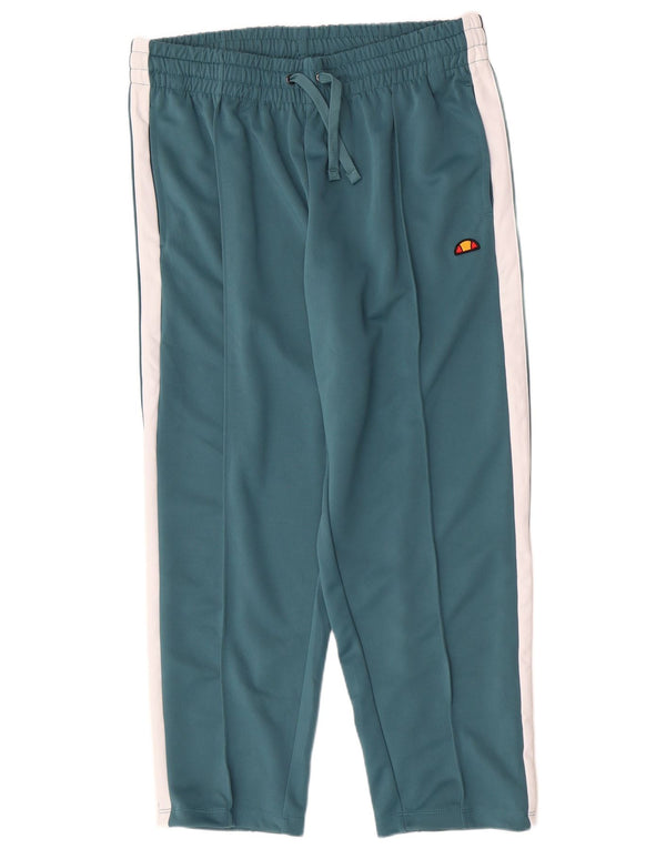 Ellesse Damen-Trainingshose XL, blaues Colourblock-Polyester