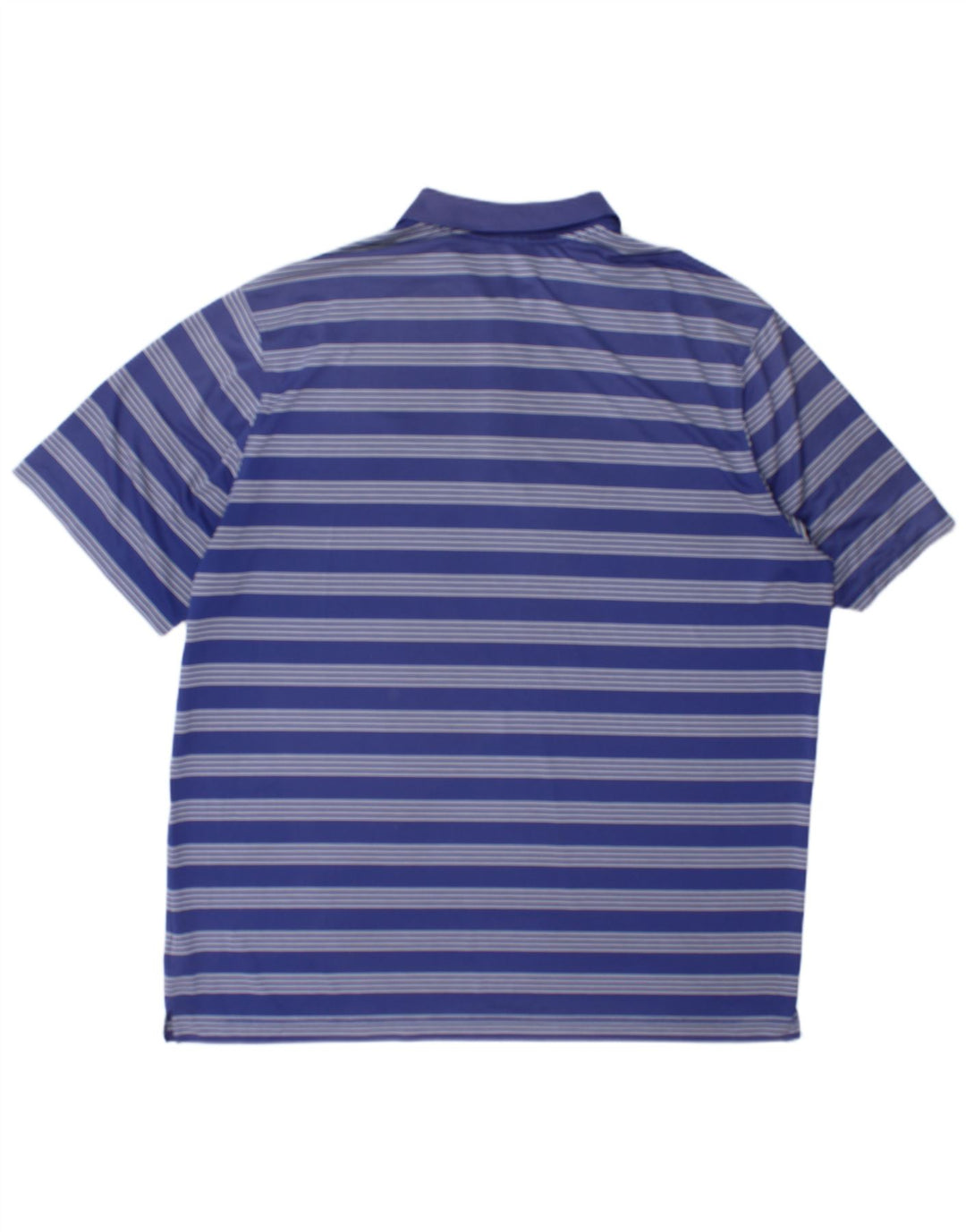 Nike Herren Poloshirt 2XL Marineblau gestreift Polyester