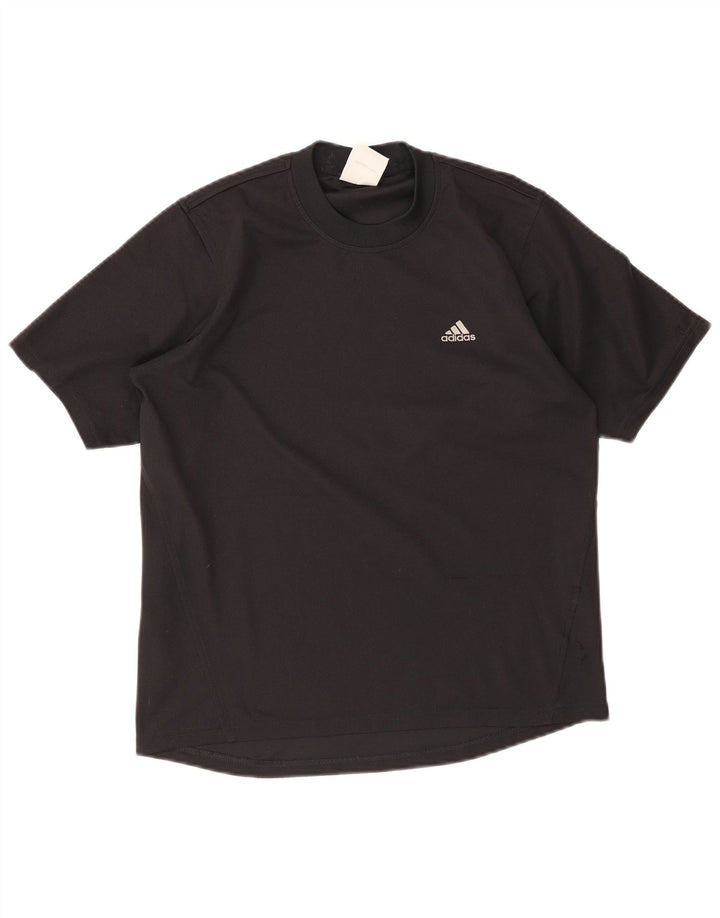 Adidas Herren T-Shirt Top UK 36/38 Small Schwarz Polyester