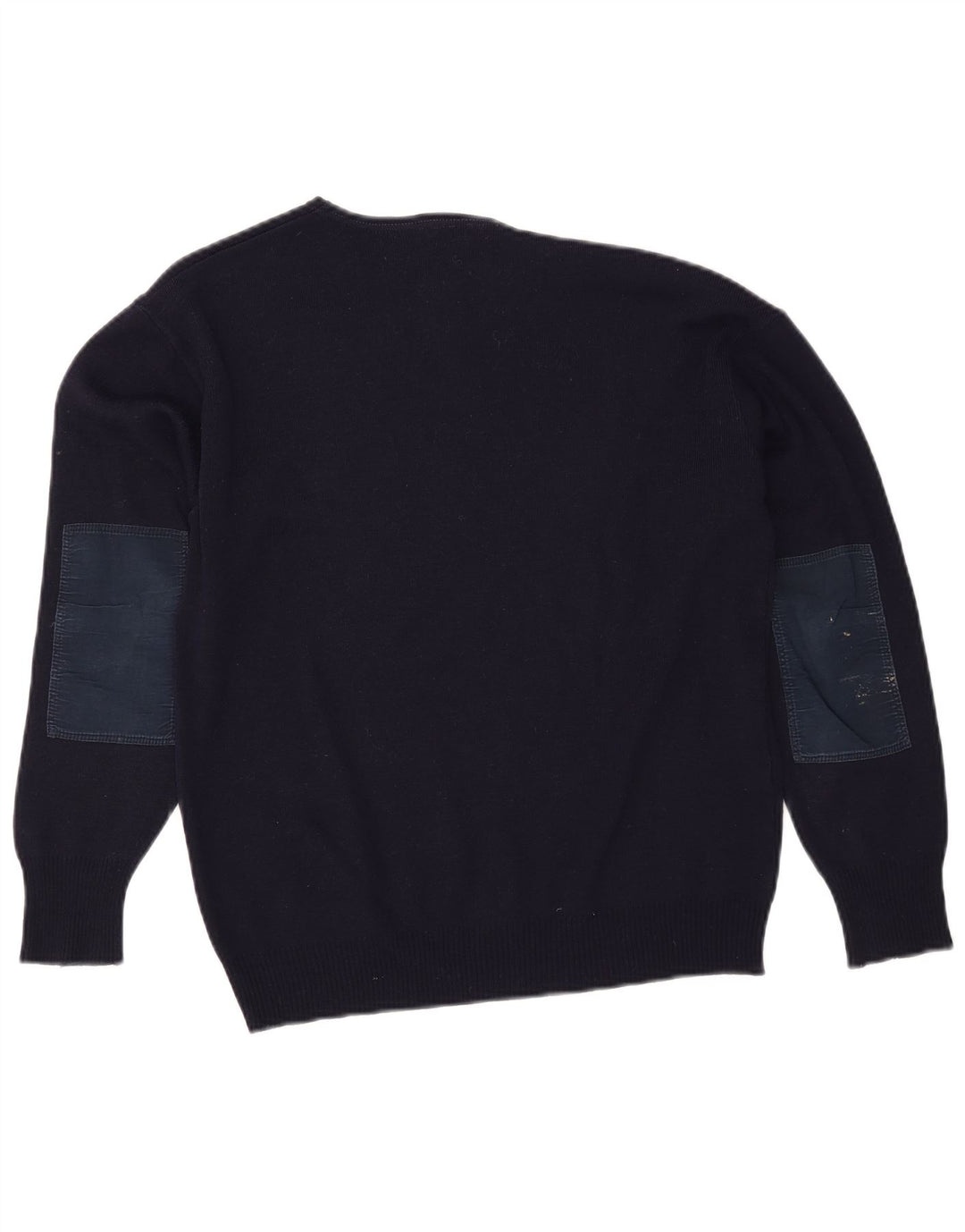 FILA Herren-Pullover mit U-Boot-Ausschnitt, Größe S, Marineblau