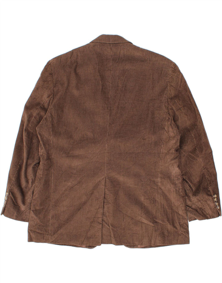 DOCKERS Herren Cord-Blazerjacke US 48 4XL Braune Baumwolle
