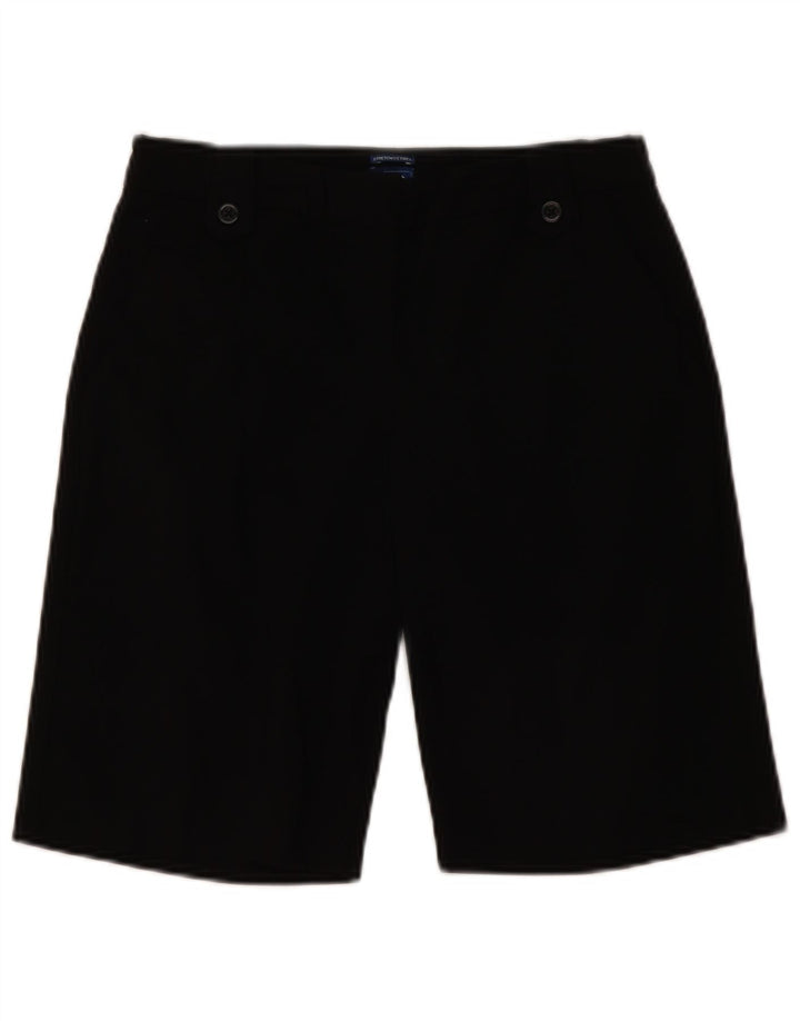 Izod Damen Chino-Shorts US 2 XS W28 Schwarz Rayon