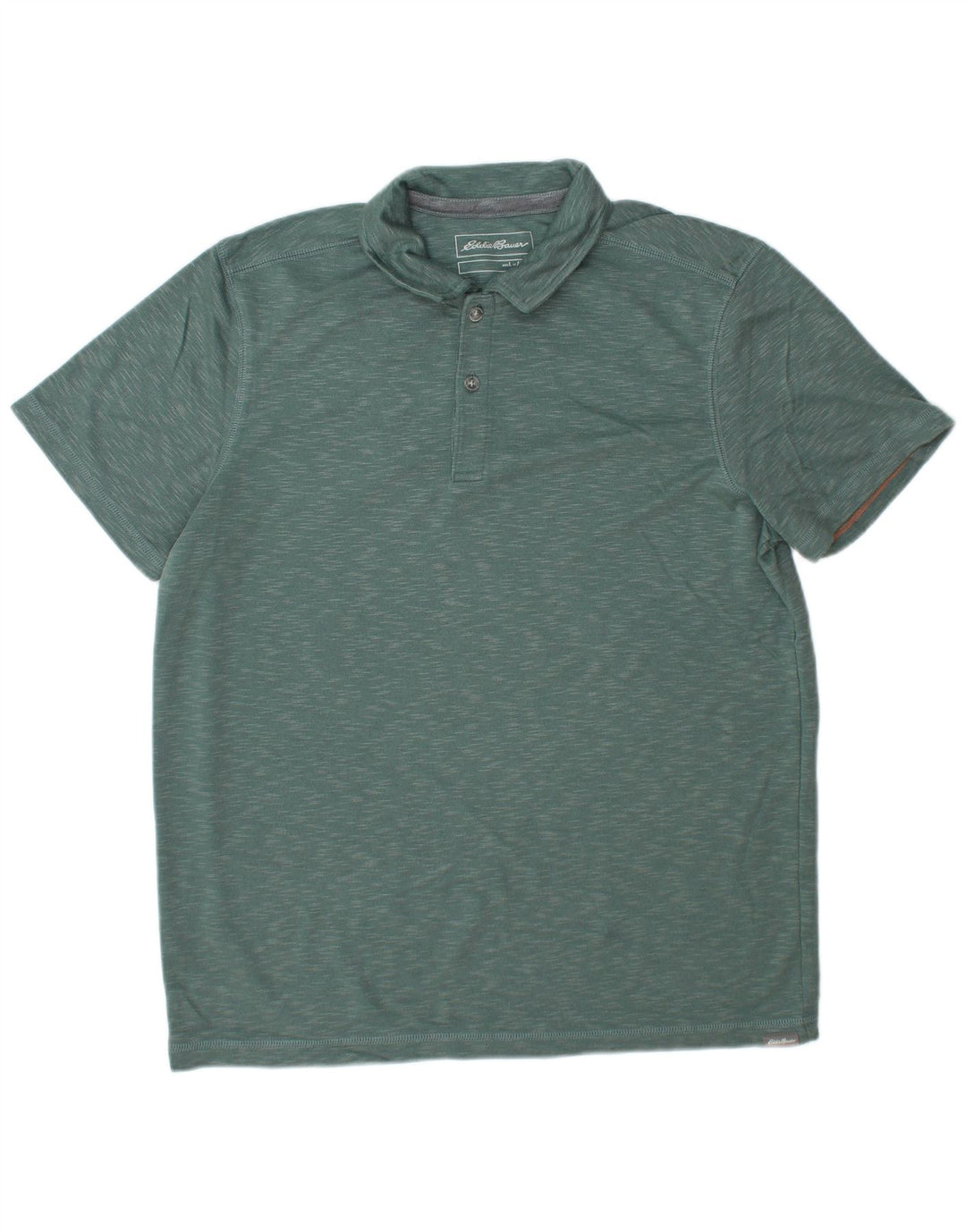 EDDIE BAUER Herren-Poloshirt, groß, grün meliert, Modal