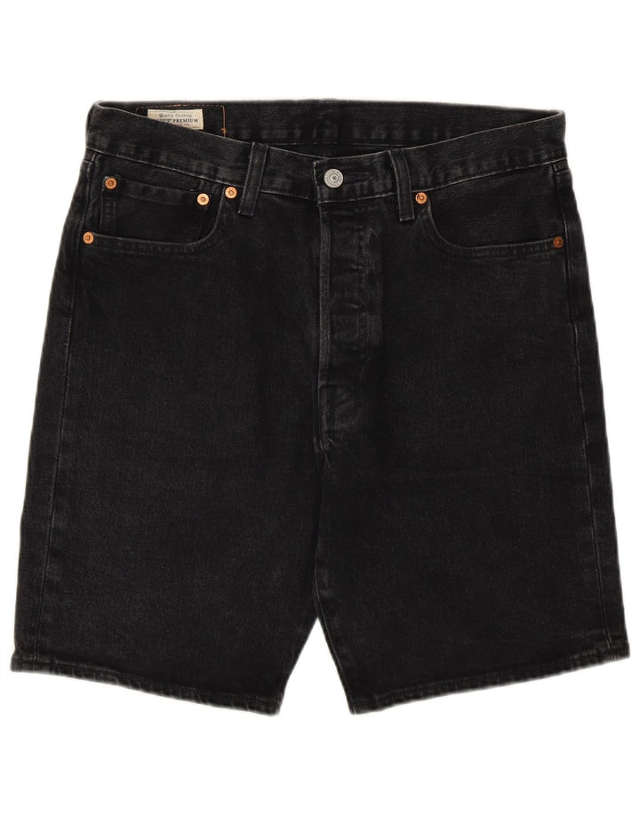 Levi's Herren 501 Denim Shorts W32 Mittelschwarze Baumwolle
