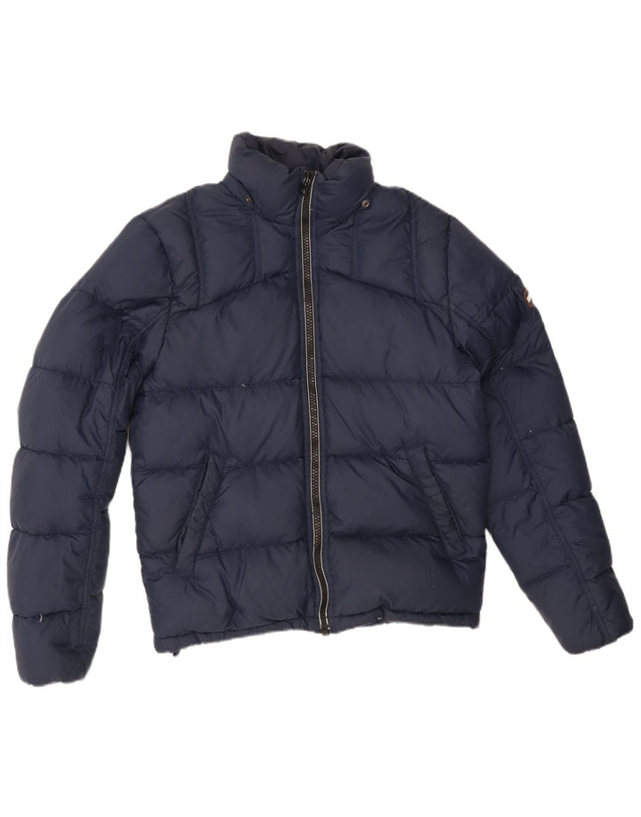 Tommy Hilfiger Herren Wattierte Jacke UK 36 Small Marineblau Polyester