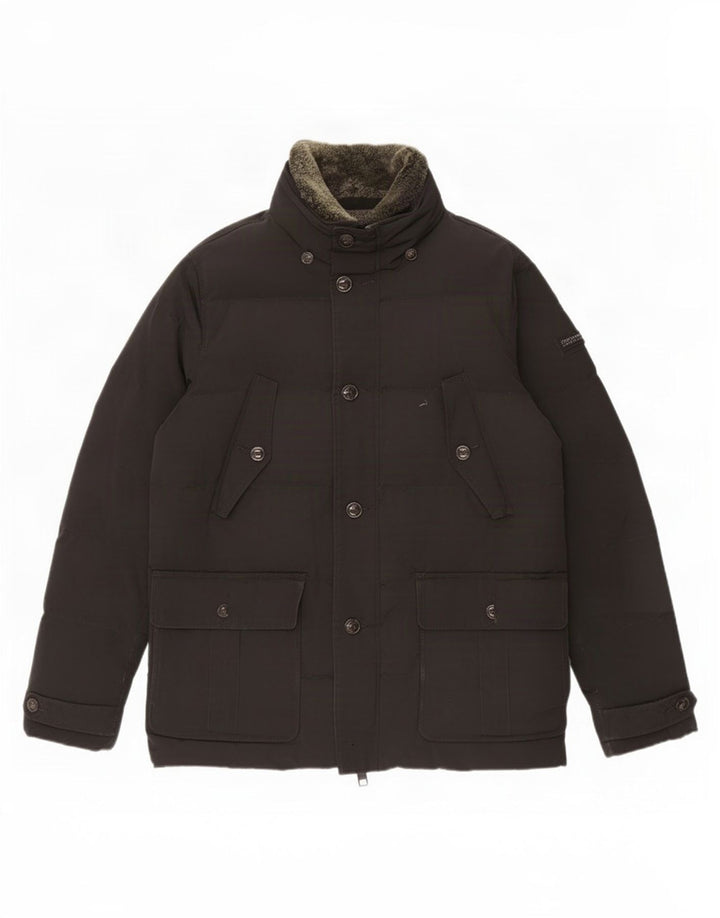 Woolrich Herren Wattierte Jacke UK 40 Large Schwarz