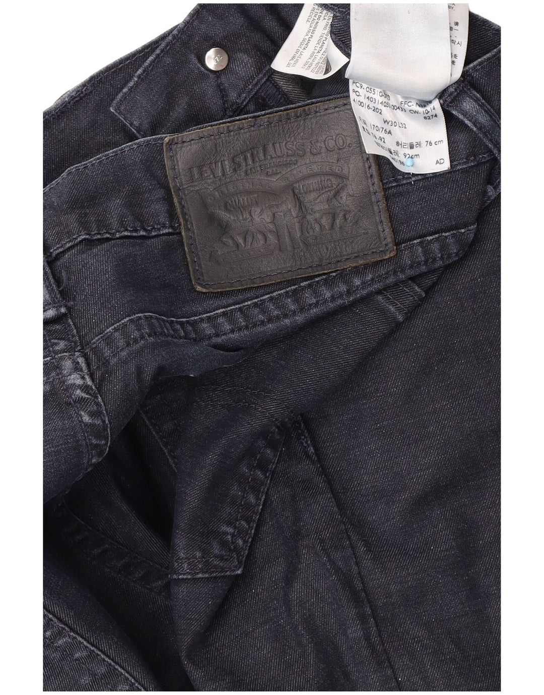 Levi's Herren Slim Jeans W30 L32 Marineblau Baumwolle