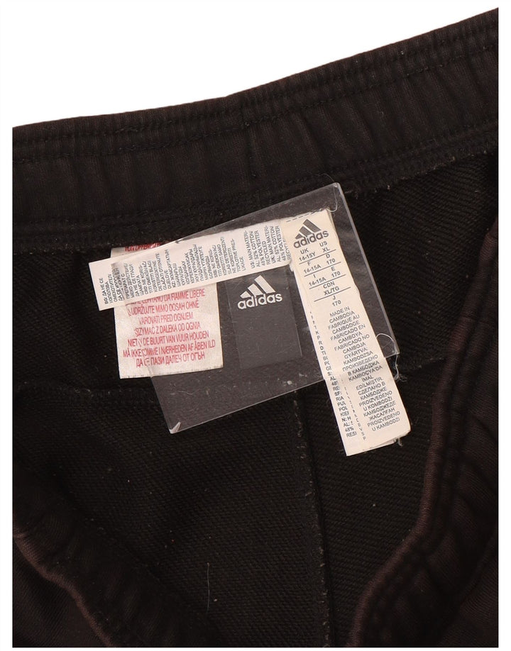 ADIDAS Sportshorts für Mädchen, 14–15 Jahre, schwarze Baumwolle