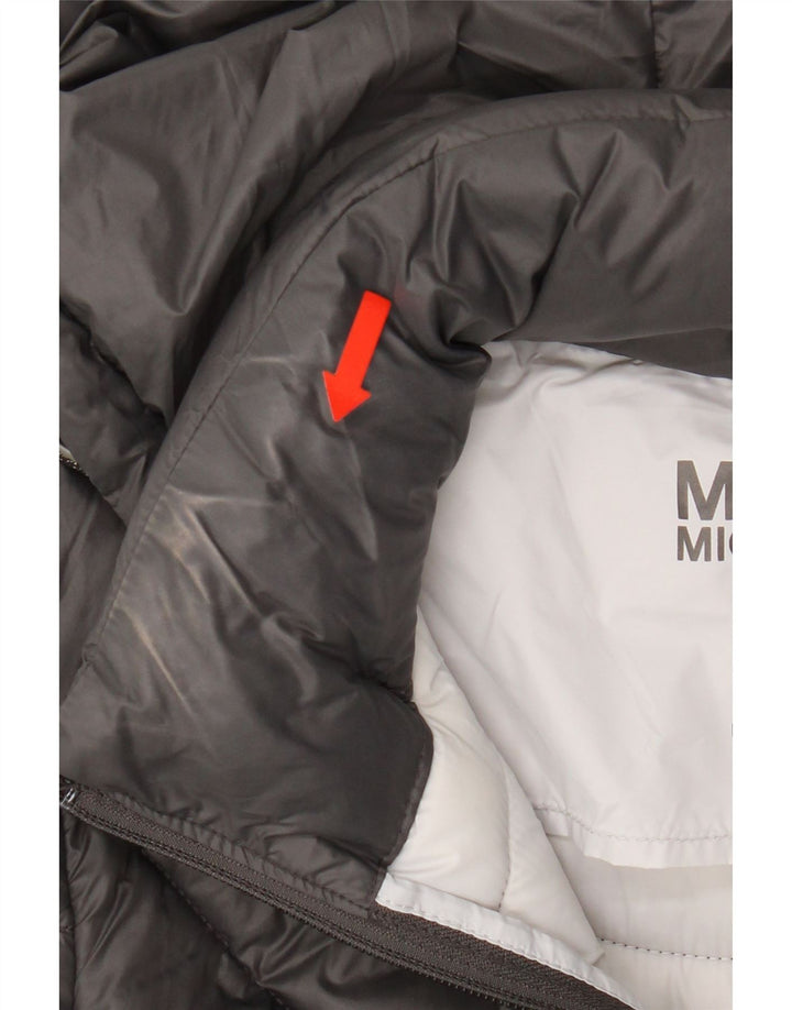 MICHAEL KORS Womens Hooded Padded Coat UK 10 Small Grey Nylon Vintage Michael Kors and Second-Hand Michael Kors from Messina Hembry 