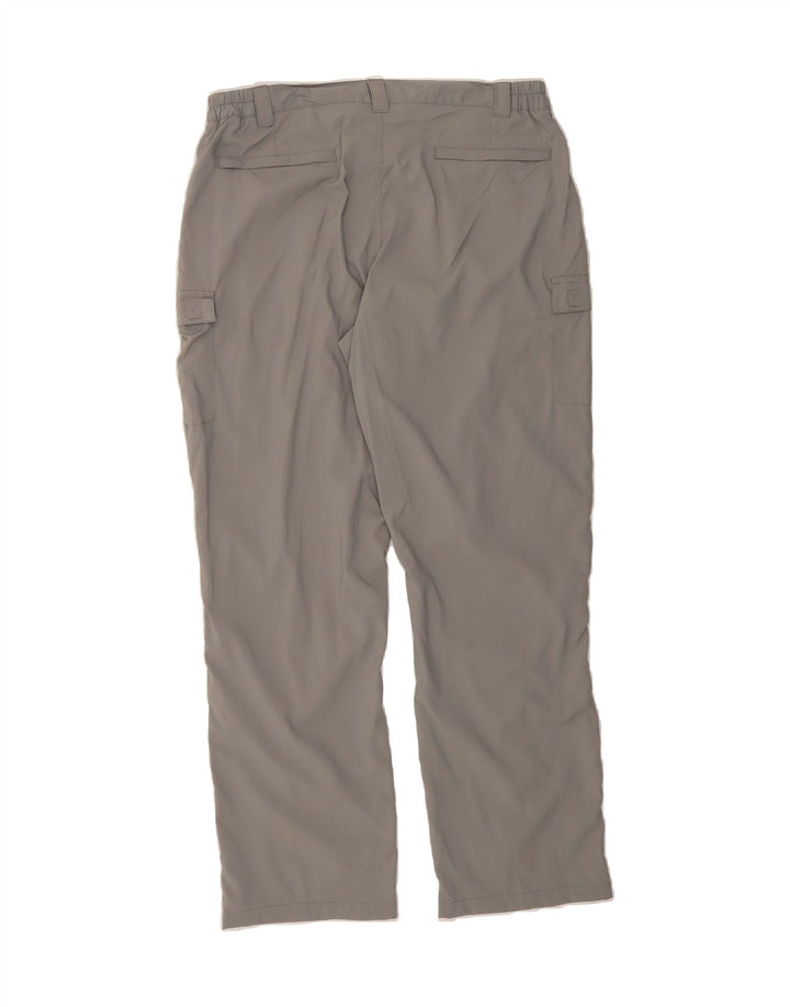 L.L.BEAN Mens Straight Cargo Trousers Large W34 L31 Grey Nylon Vintage L.L.Bean and Second-Hand L.L.Bean from Messina Hembry 