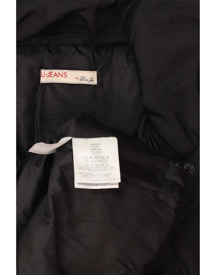 Liu Jo Damen Wattierter Mantel IT 44 Mittelschwarzes Polyester
