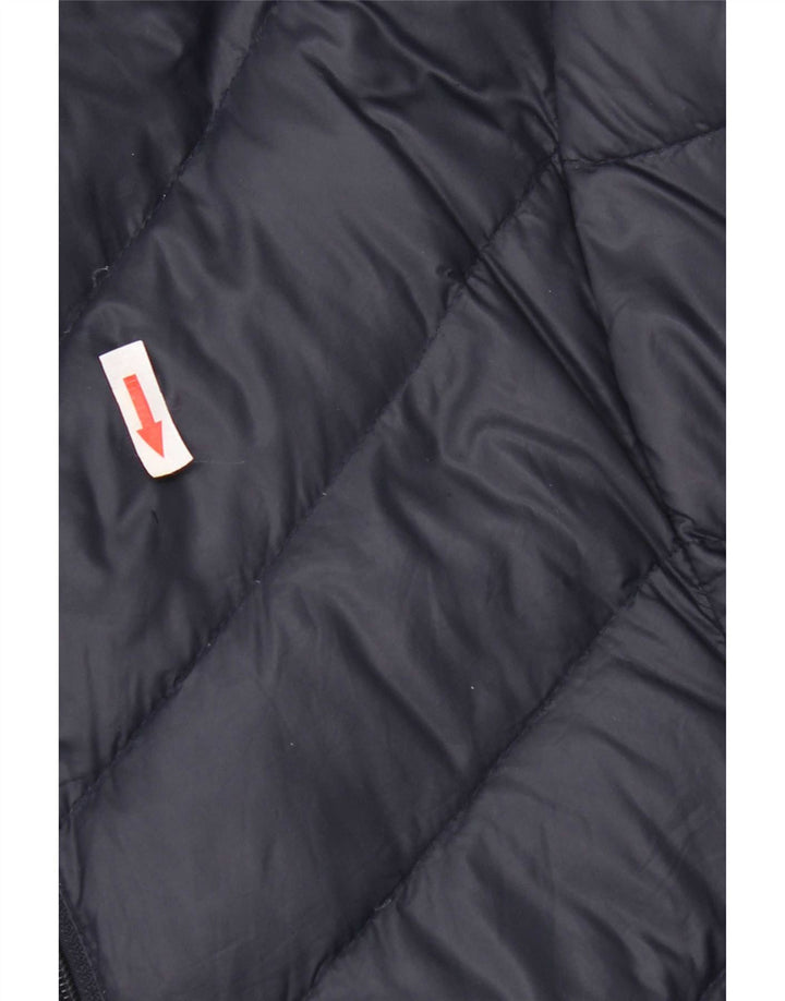 Calvin Klein Damen Wattierter Mantel UK 16 Large Marineblaues Nylon