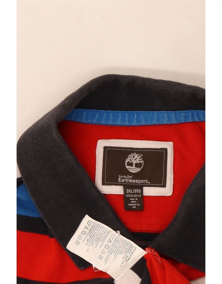TIMBERLAND Herren Regular Fit Rugby Poloshirt 3XL Mehrfarbig gestreift