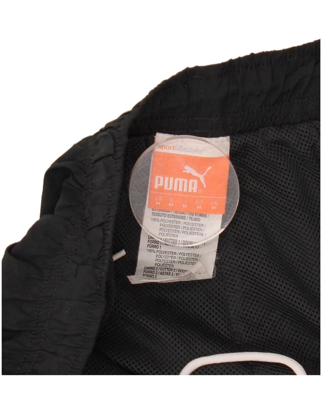 PUMA Herren-Trainingshose, Mittelschwarz, Farbblock-Polyester