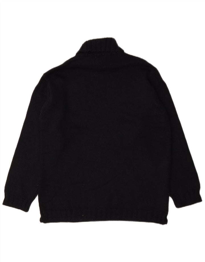 Marks & Spencer Herren-Rollkragenpullover aus mittelblauer Wolle