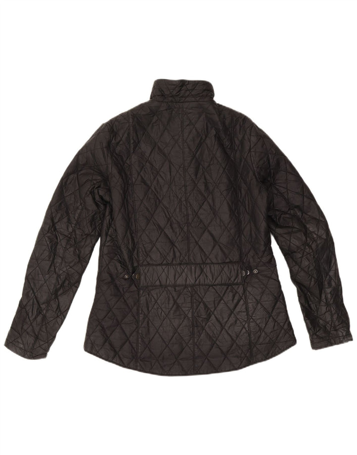 Barbour Damen Steppjacke UK 12 Medium Schwarz Polyamid