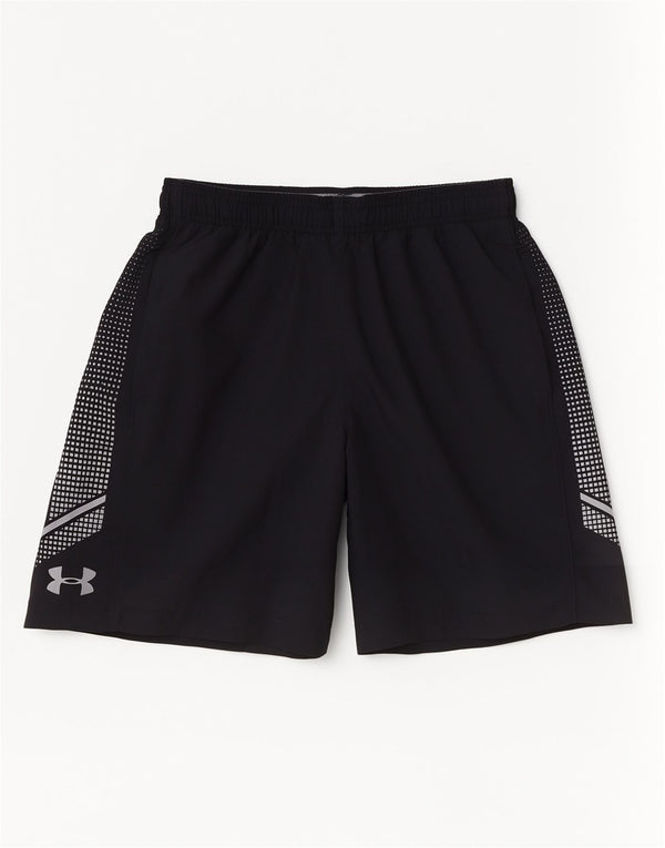 Under Armour Herren-Sportshorts mit lockerer Passform, Mittelschwarz, geometrischer Sport