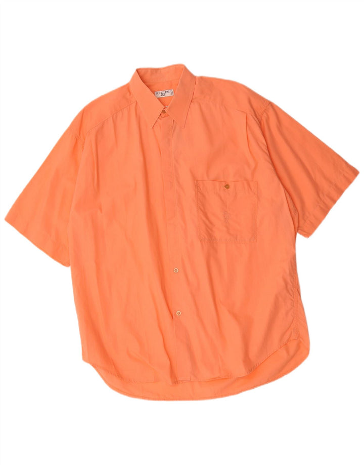 Pal Zileri Herren Kurzarmhemd Large Pink