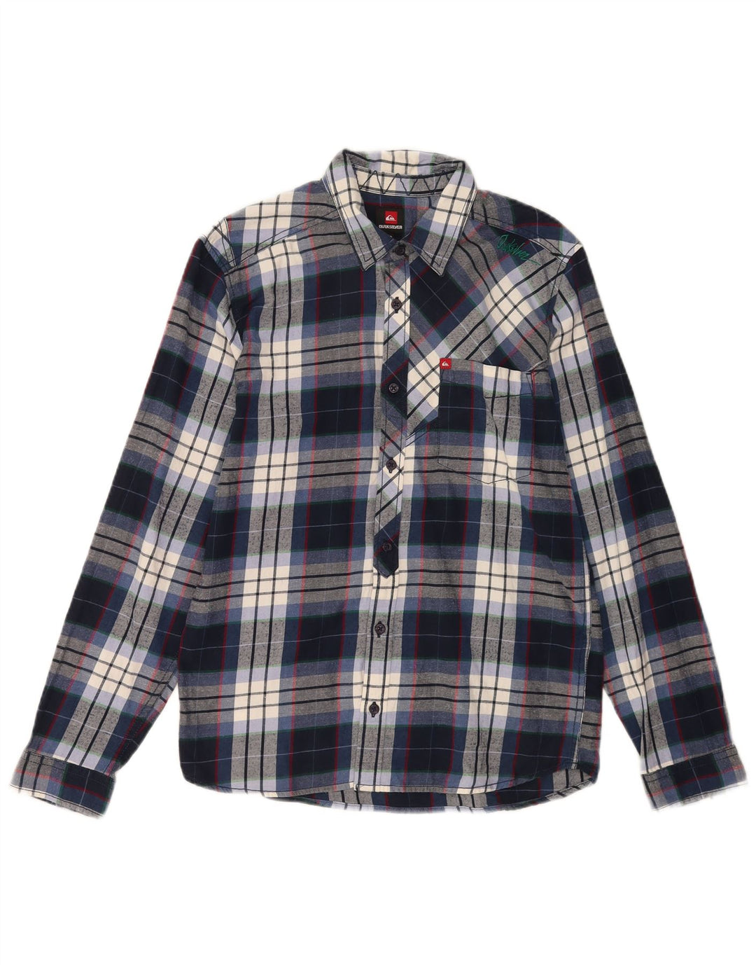 Quiksilver Flanellhemd für Jungen, 15–16 Jahre, marineblau kariert