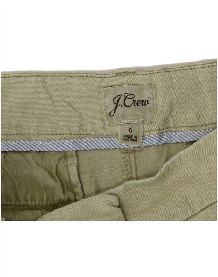 J. Crew Damen Chinoshorts US 6 Medium W30 Khaki Baumwolle