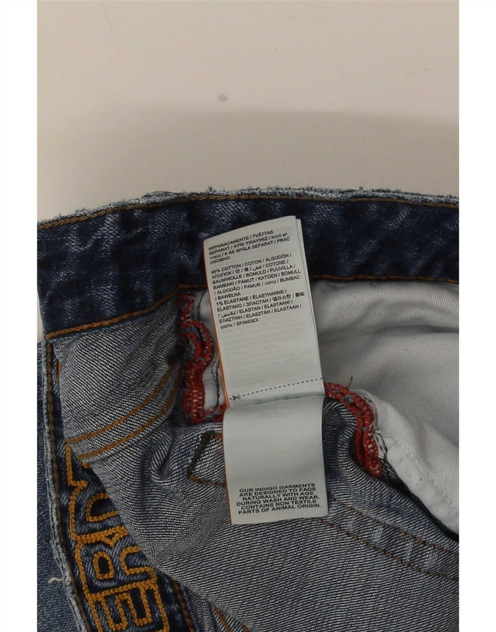 Superdry Herren Straight Jeans W34 L29 Blaue Baumwolle