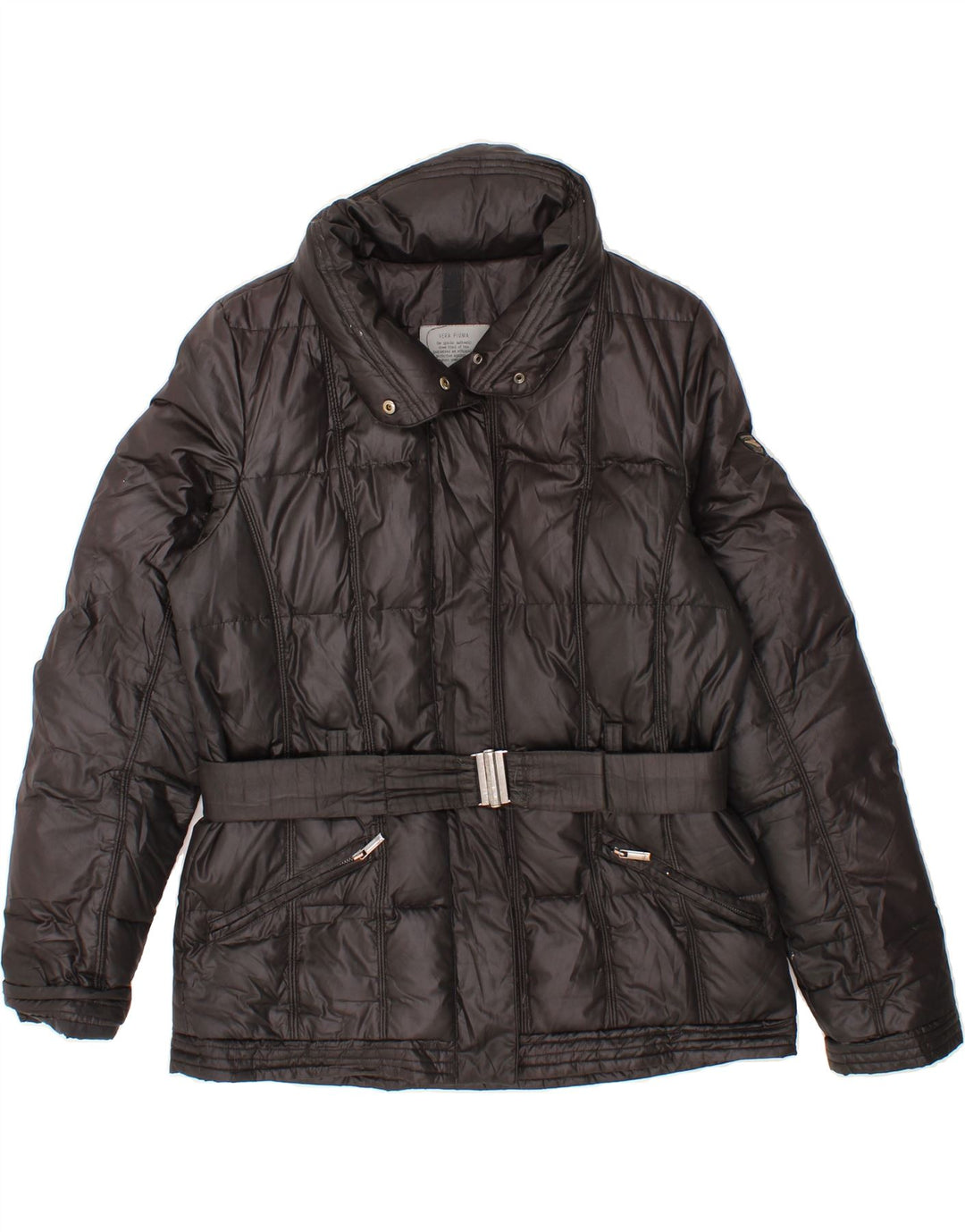 DIADORA Womens Padded Jacket UK 18 XL Black Polyester Vintage Diadora and Second-Hand Diadora from Messina Hembry 