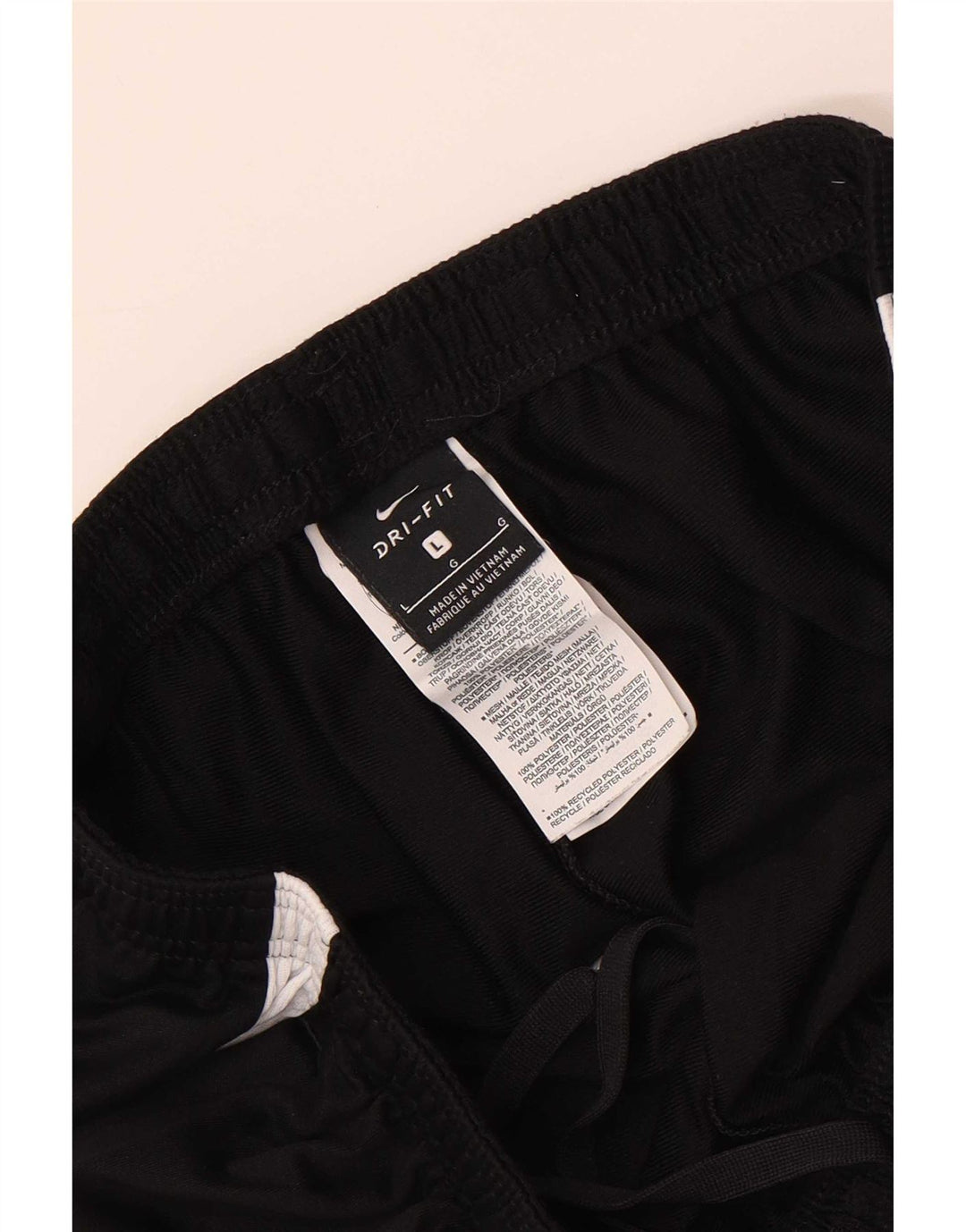 Nike Herren Dri Fit Trainingshose, groß, schwarzes Farbblock-Polyester