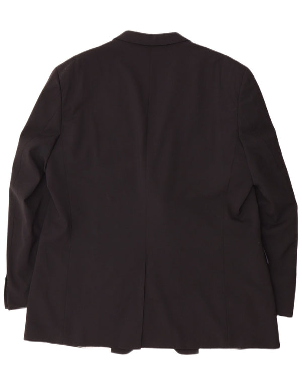 DOUGLAS Herren-Blazer mit 2 Knöpfen, UK 46 3XL, schwarzes Polyester