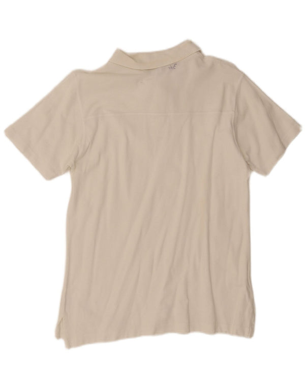 Moschino Herren-Poloshirt aus mittelweißer Baumwolle