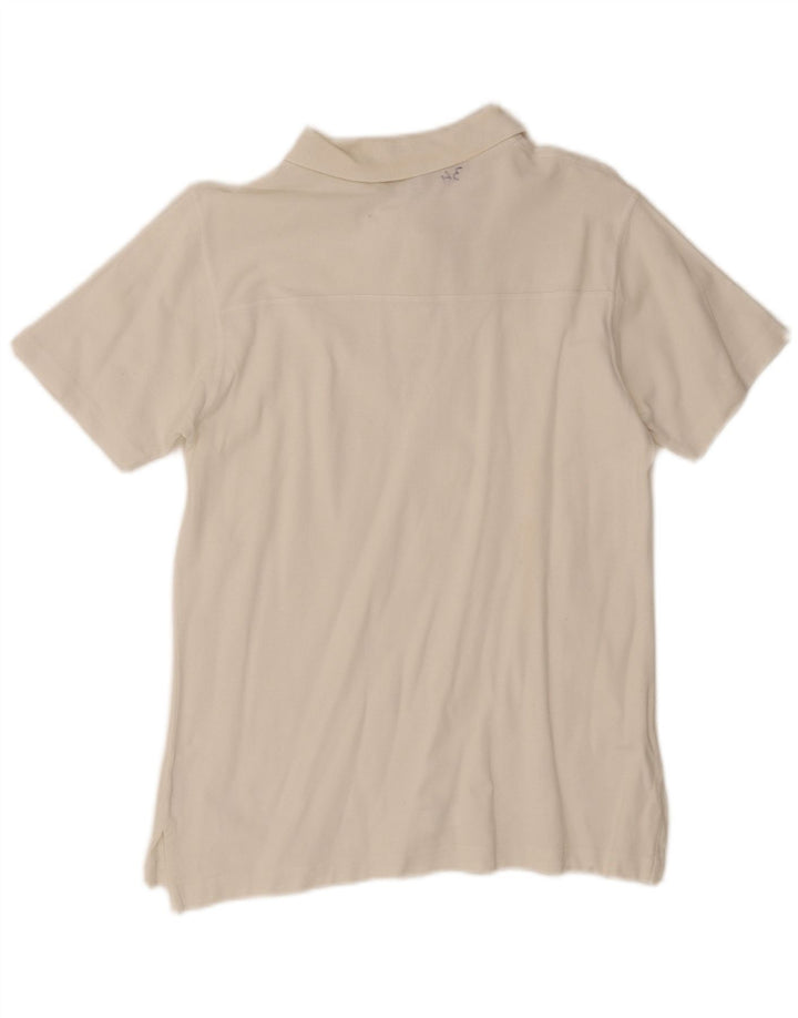 Moschino Herren-Poloshirt aus mittelweißer Baumwolle