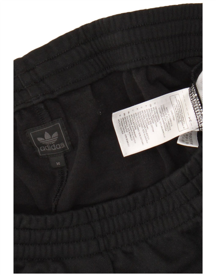 Adidas Damen Trainingshose UK 14 Mittelschwarze Baumwolle